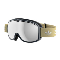 Men's adidas Goggles - adidas Catchline Goggles. Navy/Pyrite White - Silver Full Mirror/LST Active